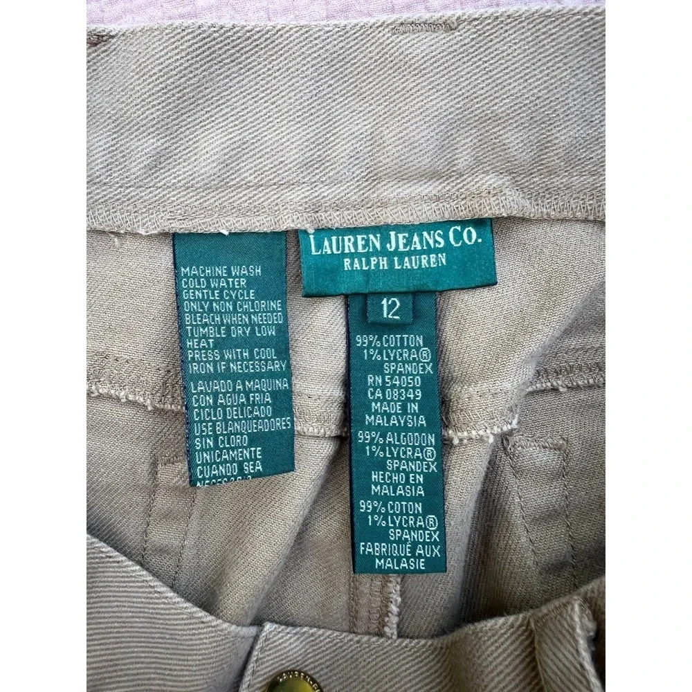 Lauren Ralph Lauren Tan Pants‎ Jeans Kids 12 Straight Leg Stretch Cotton Uniform